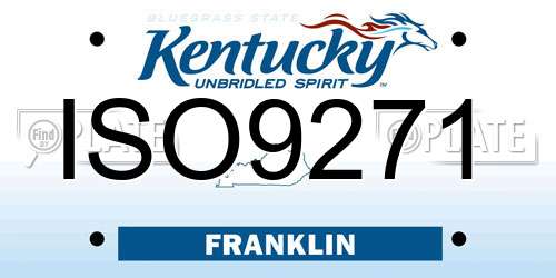 ISO9271 Kentucky License Plate