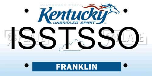 ISSTSSO Kentucky License Plate