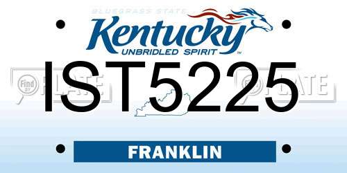 IST5225 Kentucky License Plate