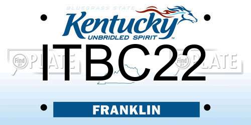 ITBC22 Kentucky License Plate