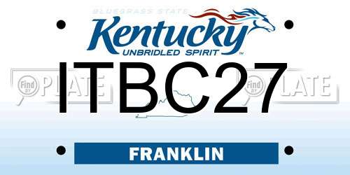 ITBC27 Kentucky License Plate
