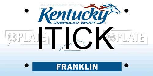 ITICK Kentucky License Plate