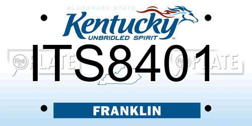 ITS8401 Kentucky License Plate