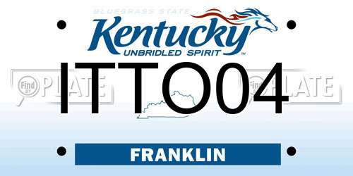 ITTO04 Kentucky License Plate