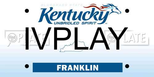 IVPLAY Kentucky License Plate