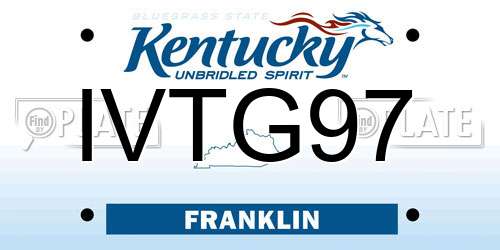 IVTG97 Kentucky License Plate