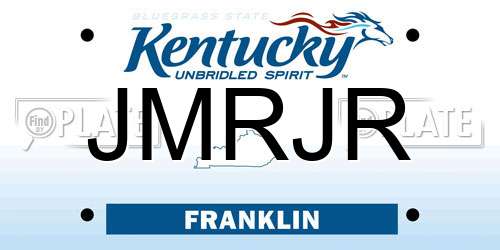 JMRJR Kentucky License Plate