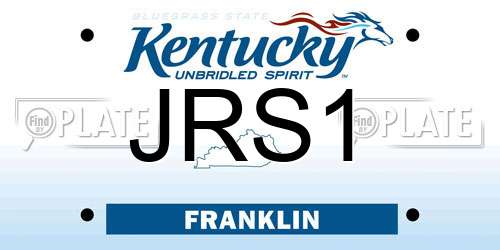 JRS1 Kentucky License Plate