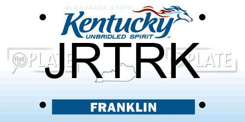 JRTRK Kentucky License Plate