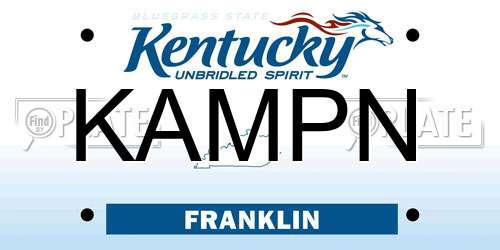KAMPN Kentucky License Plate
