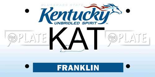 KAT Kentucky License Plate