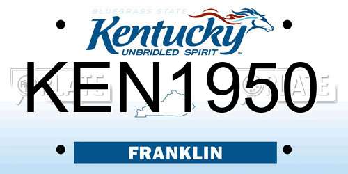 KEN1950 Kentucky License Plate