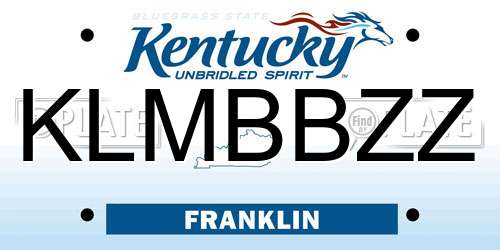 KLMBBZZ Kentucky License Plate
