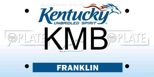 KMB Kentucky License Plate