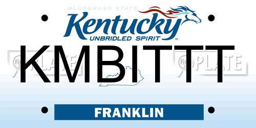 KMBITTT Kentucky License Plate