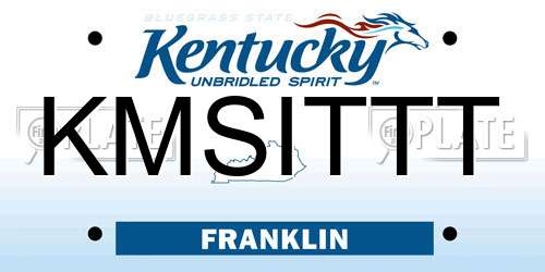 KMSITTT Kentucky License Plate