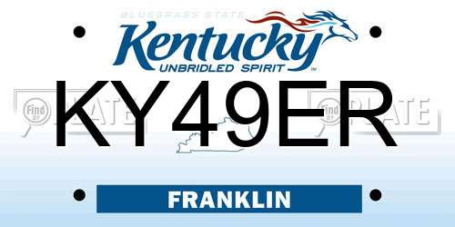 KY49ER Kentucky License Plate