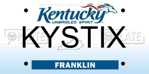 KYSTIX Kentucky License Plate