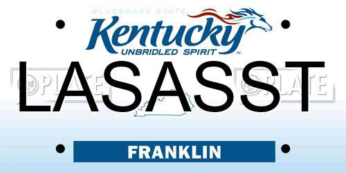 LASASST Kentucky License Plate