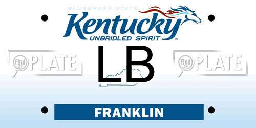 LB Kentucky License Plate