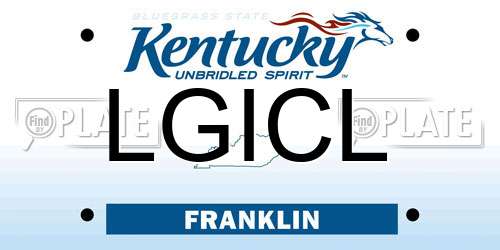 LGICL Kentucky License Plate
