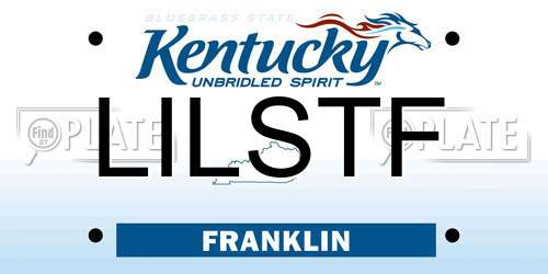 LILSTF Kentucky License Plate