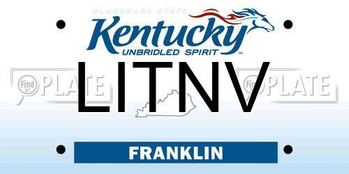 LITNV Kentucky License Plate