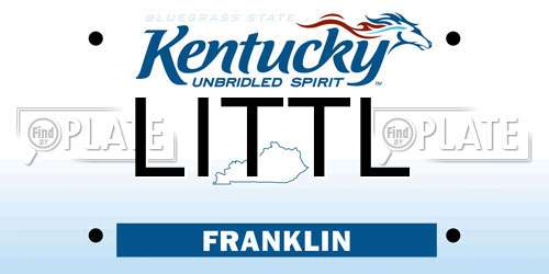LITTL Kentucky License Plate