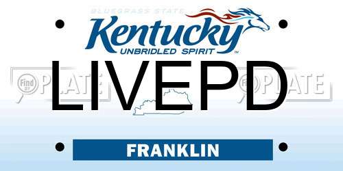 LIVEPD Kentucky License Plate