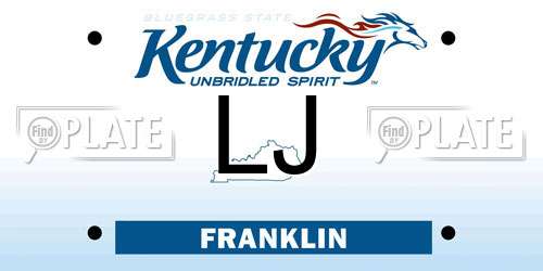 LJ Kentucky License Plate