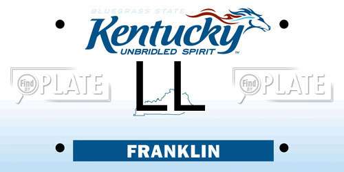 LL Kentucky License Plate