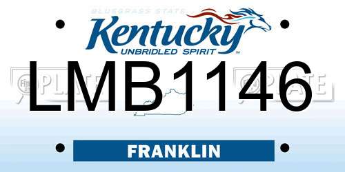 LMB1146 Kentucky License Plate