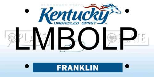 LMBOLP Kentucky License Plate