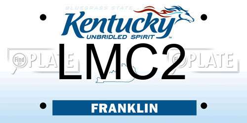 LMC2 Kentucky License Plate