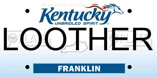 LOOTHER Kentucky License Plate