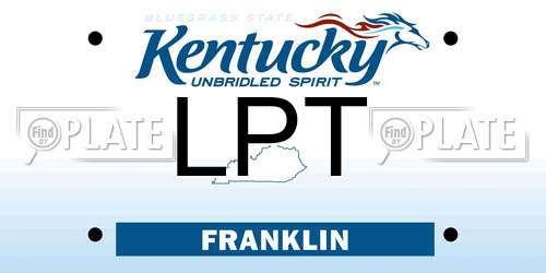 LPT Kentucky License Plate