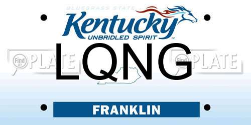LQNG Kentucky License Plate