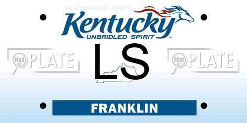 LS Kentucky License Plate