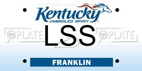 LSS Kentucky License Plate