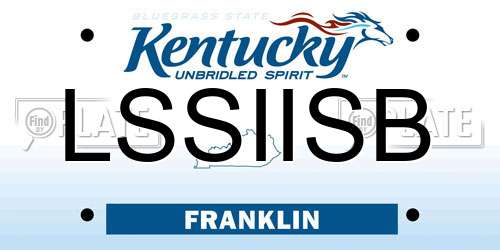LSSIISB Kentucky License Plate