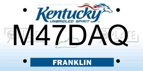 M47DAQ Kentucky License Plate