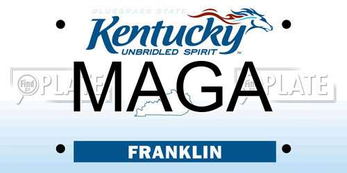 MAGA Kentucky License Plate
