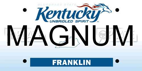 MAGNUM Kentucky License Plate