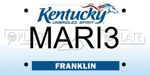 MARI3 Kentucky License Plate