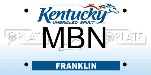 MBN Kentucky License Plate