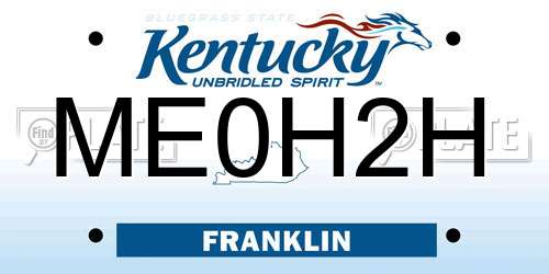 ME0H2H Kentucky License Plate