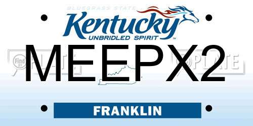 MEEPX2 Kentucky License Plate