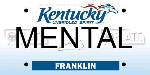 MENTAL Kentucky License Plate