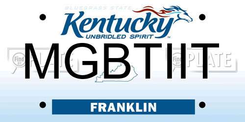 MGBTIIT Kentucky License Plate