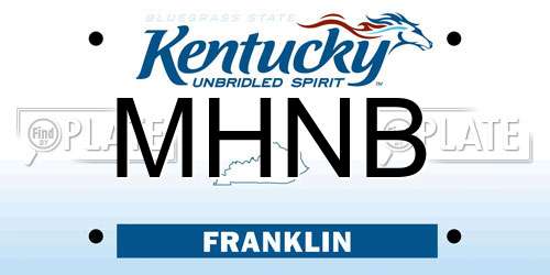 MHNB Kentucky License Plate